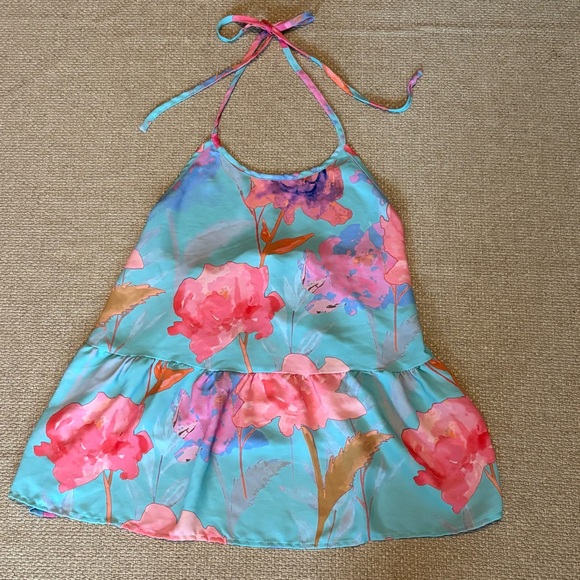 Everly Multicolor Abstract Top - Picture 11 of 12